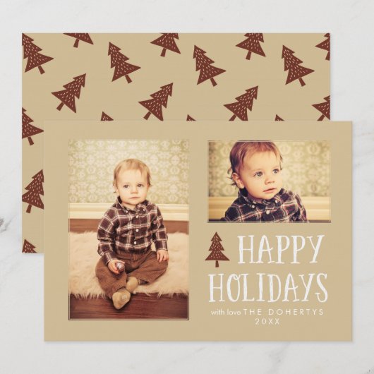 Prettige feestdagen Kaart Neutraal (Voorkant / Achterkant)