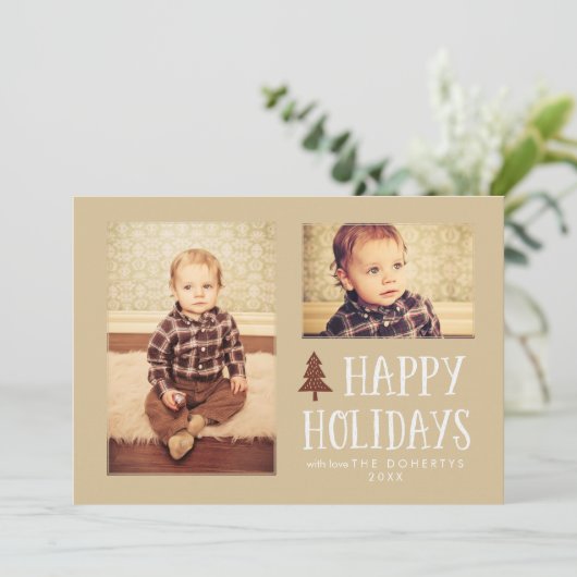 Prettige feestdagen Kaart Neutraal (Staand voorkant)