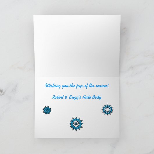 Prettige feestdagen Kaart Niet-confessioneel (Binnen)