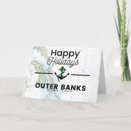 Prettige feestdagen Kaart- Outer Banks