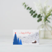 Prettige feestdagen Kaart plaatsen Plaatskaartje (Staand voorkant)