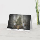 Prettige feestdagen Kaart - Rockefeller Center Tre (Achterkant)