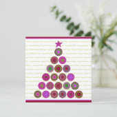 prettige feestdagen Kaart Sjabloon (Staand voorkant)