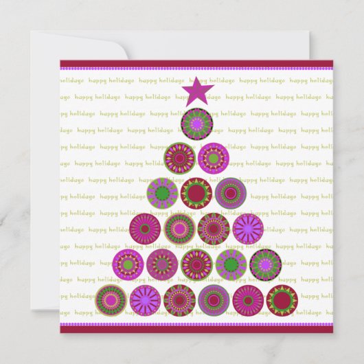 prettige feestdagen Kaart Sjabloon (Voorkant)