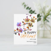 Prettige feestdagen Kaart Sjabloon, bewerken met T (Staand voorkant)