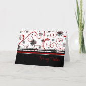 Prettige feestdagen Kaart Sneeuwvlokken leraar (Voorkant)