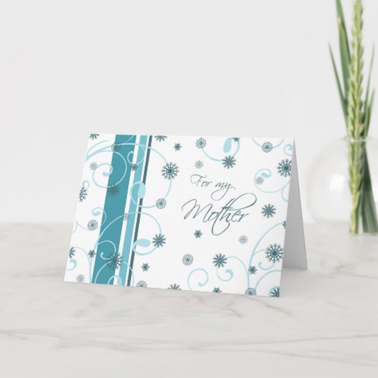 Prettige feestdagen Kaart Turquoise (Voorkant)