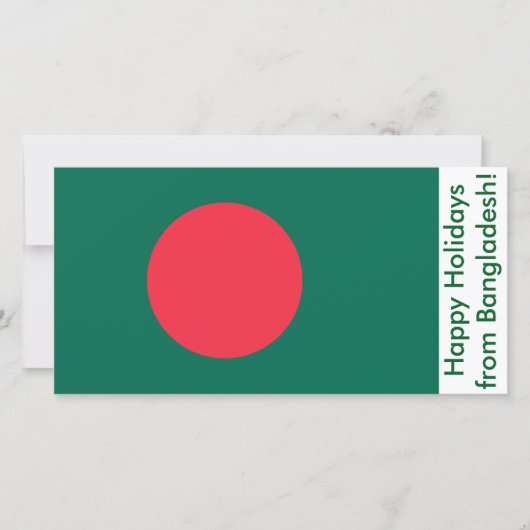 Prettige feestdagen Kaart uit Bangladesh (Voorkant)