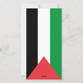 Prettige Feestdagen kaart uit Palestina (Achterkant)