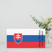 Prettige feestdagen Kaart uit Slowakije (Staand voorkant)