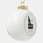 Prettige feestdagen Kaart van Idaho Keramische Bal Ornament (Links)
