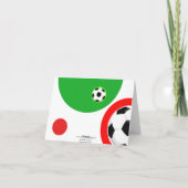 Prettige feestdagen Kaart Voetbal (Achterkant)