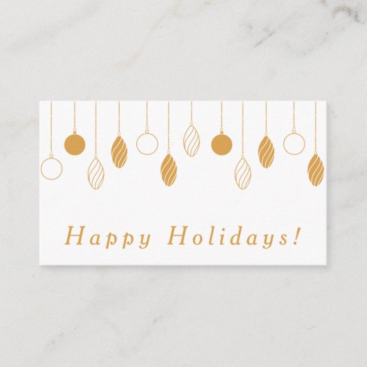 prettige feestdagen Kaart voor bedrijfsbehuizing (Voorkant)