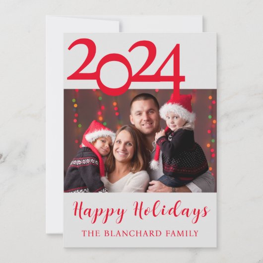 prettige feestdagen Kaart voor kerstfoto's (Voorkant)