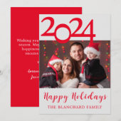 prettige feestdagen Kaart voor kerstfoto's (Voorkant / Achterkant)