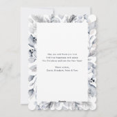 Prettige feestdagen Kaart Wintergroen bessen Foto (Achterkant)