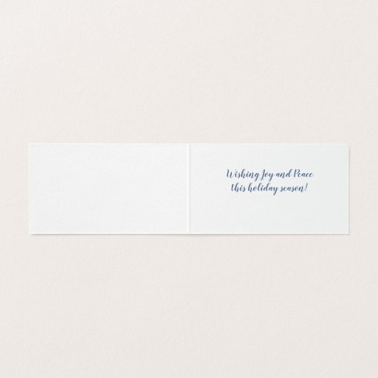 Prettige feestdagen Kaart Winterschaduwen (Binnenkant ongevouwen)