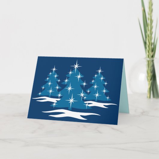 Prettige feestdagen Kaarten Classic Blue Christmas (Voorkant)