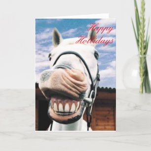 Prettige feestdagen Kaarten van paarden