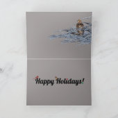 prettige feestdagen Kaarthonden Kaart (Binnen)