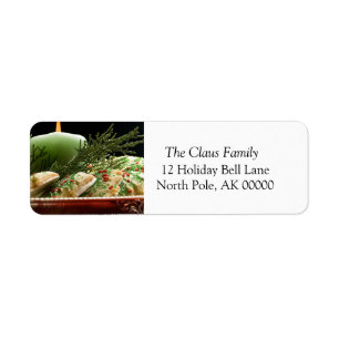 prettige feestdagen Kaartlabel Etiket