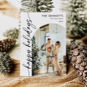 Prettige feestdagen Kalligrafiescript Feestdagenkaart