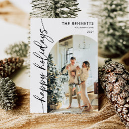 Prettige feestdagen Kalligrafiescript Feestdagenkaart