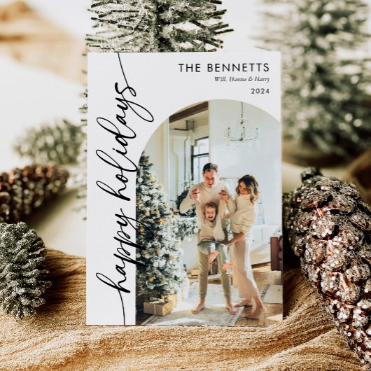 Prettige feestdagen Kalligrafiescript Feestdagenkaart