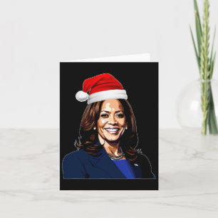 Prettige feestdagen Kamala Harris Vrolijk Kerstfee Kaart