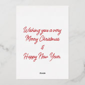 Prettige feestdagen Kardinaal op Evergreen in de s (Achterkant)