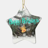 prettige feestdagen keramisch ornament (Links)