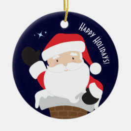 prettige feestdagen keramisch ornament