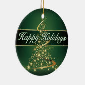 Prettige feestdagen keramisch ornament (Rechts)