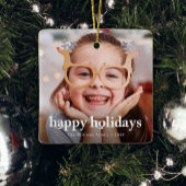 Prettige feestdagen Keramisch Ornament met Kerstmi