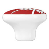 prettige feestdagen keramische knop (Zijkant)
