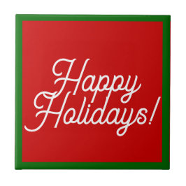 prettige feestdagen keramische Tegel Tegeltje