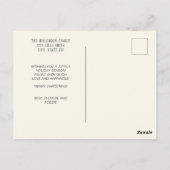 Prettige feestdagen Kerst 4 Fotocollage Briefkaart (Achterkant)