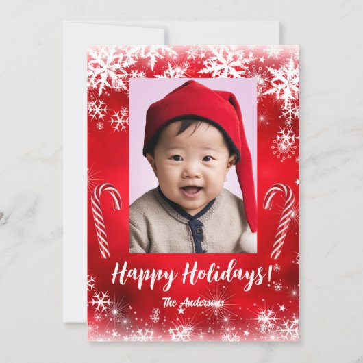 Prettige feestdagen Kerst 5 kind, kerstkaart Kaart (Voorkant)