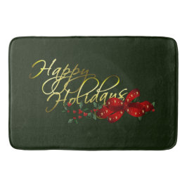 prettige feestdagen kerst badmat