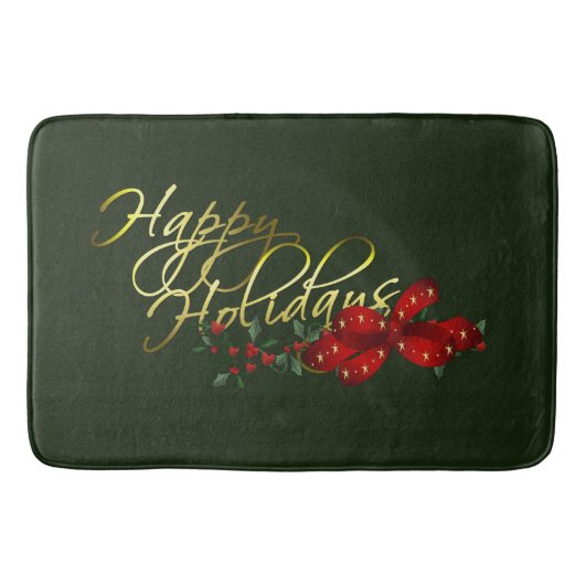 prettige feestdagen kerst badmat (Voorkant)