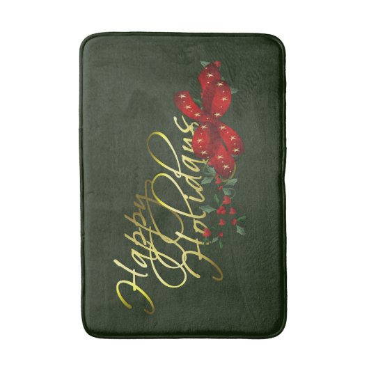 prettige feestdagen kerst badmat (Voorkant Verticaal)