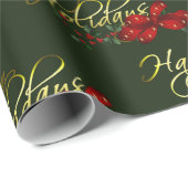 prettige feestdagen kerst cadeaupapier (Rol Hoek)