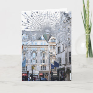 prettige feestdagen kerst feestseizoen in Londen Kaart