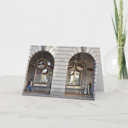 prettige feestdagen kerst feestseizoen in Londen Kaart (Voorkant)