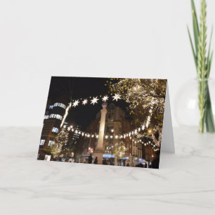 prettige feestdagen kerst feestseizoen in Londen Kaart