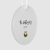Prettige feestdagen Kerst Gnomes Ornament (voorkant)