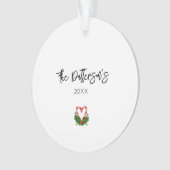 Prettige feestdagen Kerst Gnomes Ornament (voorkant)