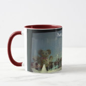 prettige feestdagen kerst in de stad mok (Links)