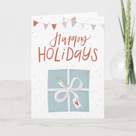 prettige feestdagen kerst kaart (Voorkant)