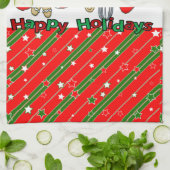 Prettige feestdagen Kerst Keuken Handdoeken (Gevouwen)